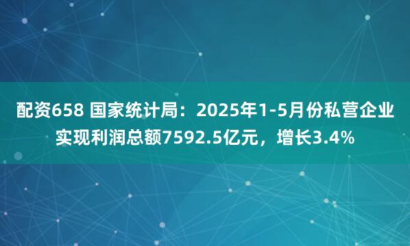 配资658 国家统计局：2025年1-5月份私营企业实现利润总额7592.5亿元，增长3.4%