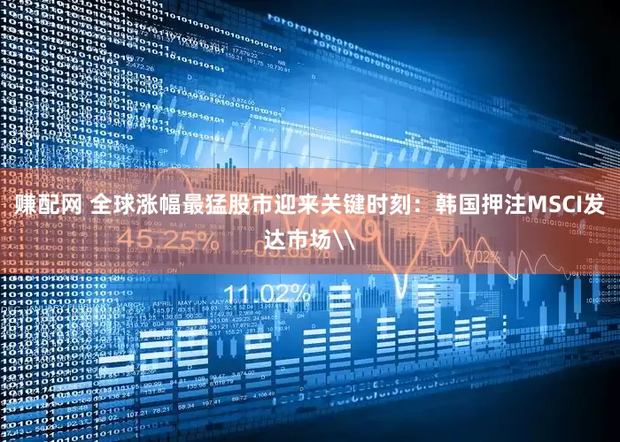 赚配网 全球涨幅最猛股市迎来关键时刻：韩国押注MSCI发达市场\